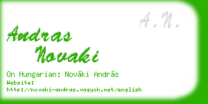 andras novaki business card